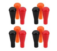 ORFOFE 12 Pezzi Punte Smussate per Frecce in Gomma 8mm, Set da Multicolore (Nero, Rosso, Arancione), Punte Sicure per Allenamento Tiro L’Arco e Giochi di Precisione, Compatibili