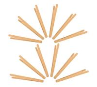 ORFOFE 12 Pinzette in Bamboo Montessori per Sviluppo Motricità Fine Mini Pinze Leggere per Bambù Naturale Strumenti Multifunzionali per Giochi Educativi e Manipolazione Oggetti