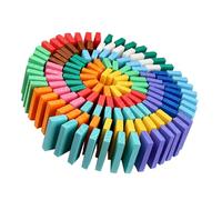 ORFOFE 120 Educativo Domino Colorato Legno per Sviluppare e Concentrazione per Ore Divertimento