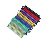 ORFOFE 12pezzi Borsa Porta-matite in Tela Cerniera Astuccio per Penne e Matite Leggero e Portatile per Contenere Piccoli Oggetti come Contanti Biglietti Carte Monete Chiavi Ecc