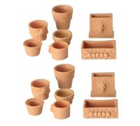 ORFOFE 14 Pezzi Accessori Decorativi Miniatura per Fatato e Decorazione Casa Bambole Materiale Resistente e per DIY