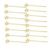 ORFOFE 15 Pezzi Bacchette Incantate Bambina Forma a Dorata Leggere e Riutilizzabili Bacchette da per Feste di Compleanno Halloween e Spettacoli Cosplay