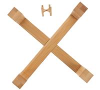 ORFOFE 1pezzi Portavasi di Medie Dimensioni in Legno a Forma di Croce con Gambe e Stabili per Balconi e Interni Come Porta Piante in Vaso o Portafiori