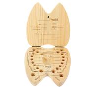 ORFOFE 1pezzi Scatola Legno Porta Dentini Ragazzo Ragazza Conservazione Ricordi Denti Latte Scatolina Organizer Ricordi Salva Denti per Ragazzo Ragazza