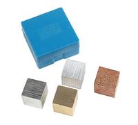 ORFOFE 1Set Cubici per Esperimenti Rame Ferro Alluminio e Legno per Insegnamento Scolastico e Laboratoriale Strumento Didattica per Densità e Magnetismo