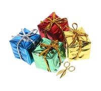 ORFOFE 1set Scatole Di Natale Miniature Per Decorazioni Casa Delle Bambole Accessori Colorati Per Natale Idee Festive Modelli Realistici Per Ambientazioni e Miniature