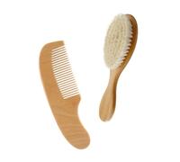 ORFOFE 1set Spazzole Per Lana Con Manico Per Spazzola Per Lavaggio Della Testa e Pettine Legno Setole Morbide Per Pulizia Delicata Del Capelluto
