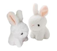 ORFOFE 2 Adorable Rabbit Stuffed Animal Keychain Soft And Charming Decoration For Birthdays And Festivals