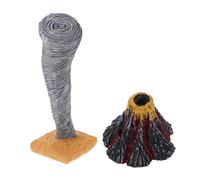 ORFOFE 2 Modelli Didattici Disastri Naturali Miniature e Tornado Realistici per Scuola e Casa Gioco Educativo Interattivo con Effetti Eruzione e Vento Struttura Robusta e Stabile