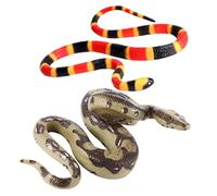 ORFOFE 2 Modelli Serpente Simulati in Plastica Giochi Educativi e Scherzo Realistici per Dettagli Fedeli per Stimolare Curiosità e Apprendimento Naturale