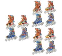 ORFOFE 2 Paia di Mini Scarpe da Dito Stile Skate Giocattoli Educativi Accessori Fingerboard per Finger Dancing e Lavoretti Creativi Regalo Natalizio Divertente