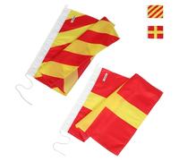 ORFOFE 2 Pezzi Bandiera Segnaletica Navale Bandiere Segnaletiche Nautiche Della Marina Bandiera Codice Segnale Marino Barca Bandiere Codice Segnale