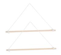 ORFOFE 2 pezzi Kit Asta Bandiera in Legno da Parete Supporto Regolabile per Banner Decorativo da Giardino Design Semplice per Cambio Rapido e Versatile Esposizione Esterna