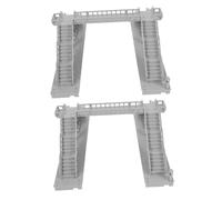 ORFOFE 2 Pezzi Modello Mini Passerella in Plastica Resistente per Diorama e Layout Ferroviario Accessorio Decorativo Compatto e Versatile per Tavoli da Sabbia e Scenari Urbani