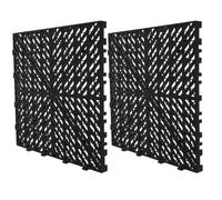 ORFOFE 2 Pezzi Piastrelle Modulari Incastrabili Pavimento Plastica Drenante Antiscivolo per Patio Doccia Box Lavaggio Animali Garage Balcone Piscina
