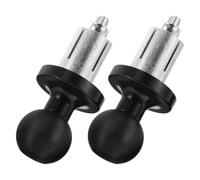 ORFOFE 2 Pezzi Supporto per Motocicletta Base di Montaggio in Metallo M10, Set da 2 Basi a Sfera da 24 Mm per Telefono da Manubrio, Accessori Resistenti alla Corrosione per Turismo e