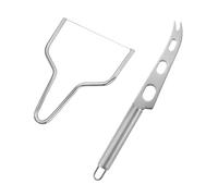 ORFOFE 2 Pezzi Tagliaformaggi in Acciaio Coltello e Affetta Ergonomici Utensili da Cucina Resistenti e Antiruggine per Formaggi Duri e e Ristorante