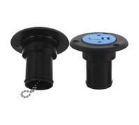 ORFOFE 2 Pezzi Tappo di Riempimento Serbatoio Acqua e Carburante 38 Mm in Plastica per Barche Yacht e Camper, Accessori Ferramenta Marina Tenuta Stagna Resistente e Compatibile