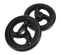 ORFOFE 2 Ruote Girevoli Universali Per Carrelli Ruote Per Sedie A Rotelle Ruote Di Ricambio Per Carrelli Della Spesa Ruote Girevoli Resistenti Per Carrelli 6 Pollici Colore Nero