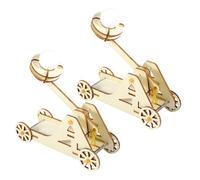 ORFOFE 2 Set Kit Catapulte in Legno Te Trebbiatrice Stem per Esperimenti Scientifici Gioco Ingegneristico per Apprendimento e Creatività Familiare