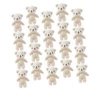 ORFOFE 20 pezzi Mini Orsetti Morbidi Imbottitura in Cotone PP Pendenti Decorativi per Borse e Progetti DIY Piccoli Orsi Artigianali per Decorazioni Casa e Accessori Bagagli