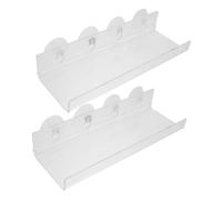 ORFOFE 2pezzi Mensola da Finestra con Ventosa in Acrilico Trasparente per Piante Ed Erbe Aromatiche Supporto Compatto e Fluttuante per Interni Scaffale Decorativo per Davanzale