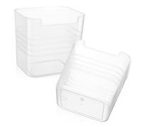 ORFOFE 2pezzi Organizer Trasparente Per Frigorifero Scatole Di Stoccaggio Per Verdure e Frutta Ottimizza Lo Spazio Cucina Design Sicuro e Funzionale Per Uso Domestico e Ufficio