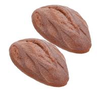 ORFOFE 2pezzi Pane Artificiale Realistico Pane di Simulazione Francese Oggetto di Scena per Fotografia Decorazione di Cibo Finto per Cucina Cibo di Scena
