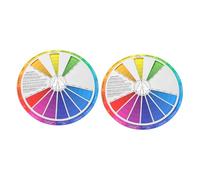 ORFOFE 2Pezzi Ruota dei Colori Gradiente Guida Didattica per Apprendimento dei Colori Strumento per Lezioni Arte e Design Innovativo per Effetti Sfumati