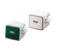 ORFOFE 2pezzi Spremi-dentifricio Manuale Rotante Dispenser per Tubi di Dentifricio Comodo e Pratico Porta-dentifricio Rimovibile Utile Dispenser per Pulizia del Viso