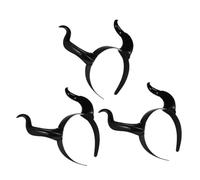 ORFOFE 3 Pezzi Cerchietti Corna Diaboliche Opache Accessori per Costume Halloween Cosplay Design Realistico e per Travestimenti e Party