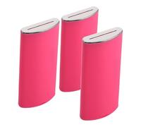 ORFOFE 3 Pezzi Contenitore Sicuro per Smaltimento Lame Rasoio in Plastica Resistente Organizer Compatto per Lamette Rotte Custodia Portatile per Tecnici Auto e Barbiere