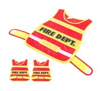 ORFOFE 3 Pezzi Costume Vigile del in Tessuto Traspirante Gilet Ruolo per Resistente e Facile per Giochi e Sviluppo Sociale