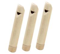 ORFOFE 3 Pezzi Fischietti in Legno Per Bambini, Giocattoli Educativi Musicali Piccoli, Fischietto Educativo Per Festa Compleanno e Bomboniere Bambini