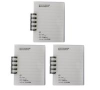 ORFOFE 3 Pezzi Mini Quaderno Tascabile a Spirale Bianco, Carta e Ferro | Blocchi di Memoria in Inglese, Semplice Design, Portatile, Pratico in Uso, per Disegni e Poesia