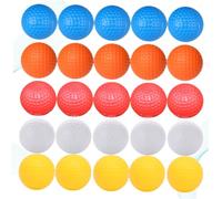 ORFOFE 30 Palline da Allenamento da Golf Cave Non Porose Multicolori, Leggere e Morbide per Esercizi Indoor, Sicure per Mobili e Persone, Set Pratico per Pratica Swing Casa