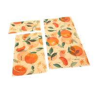 ORFOFE 3fogli Panno in Cera d Api Naturale Per Conservazione Alimentare Di Organico Riutilizzabile Per Frutta Verdura Formaggio e Pane Effetto Freschezza Oltre Giorni Alternativa Sostenib