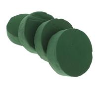 ORFOFE 4 Pezzi Blocchi di Schiuma Floreale Rotondi Verdi 12Cm Mattoni di Spuma per Composizioni Floreali Fresche e Artificiali Spugne Idratanti per Bouquet e Decorazioni da Matrimonio