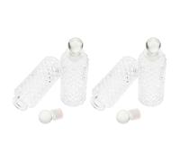 ORFOFE 4 Pezzi Bottiglia Profumo Vetro 150ml per Aromaterapia e Diffusore | Bottiglie Vetro 1,5 Litri, Boccioni Trasparenti per Decorazione della Casa, Facile da Riporre