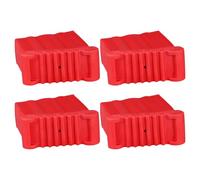 ORFOFE 4 Pezzi tappi del piede ladder per le gambe maniche a piede della scala Red