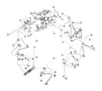 ORFOFE 40 Pezzi Clip a Molla a V Pulsante per Pali Ombrellone da 7 Mm, Accessori Kayak e Tende, Clip a Pressione Cava e Solida per Fissaggio Stabile Outdoor