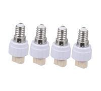 ORFOFE 4pezzi Adattatore Lampadina in Ceramica Base Porta Lampada Per Led Alogena e a Incandescenza Facile Da Usare e Sostituire Materiale Durevole e Resistente Compatibile