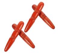 ORFOFE 4pezzi Massaggiatore in Legno Per Punti Di Agopressione Bastoncini Per Massaggio Piedi Realizzato in Legno Di Padauk Per Trattamento Del Punto Alleviamento Da Tensione Muscolare