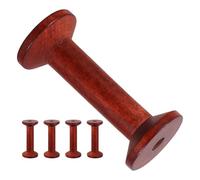 ORFOFE 5 Bobine di Legno Antiche Vuote da 3,5x7,5 Cm per Organizzazione Filati e Nastri, Rocchetti Fai da Te per Cucito, Ricamo e Tessitura, Accessori Artigianali per Progetti