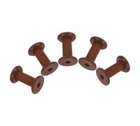 ORFOFE 5 Bobine di Legno Vuote per Filo e Filato 3,5x5,2 Cm Rocchetti Artigianali Antichi per Cucito, Ricamo e Creazioni Fai da Te Supporto Resistente per Organizzazione Filati e