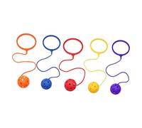 ORFOFE 5 pezzi Skip Ball da Caviglia per Gioco Fitness Cardio Divertente Colori Casuali Migliora Coordinazione e Metabolismo Giocattolo Sportivo per Ragazzi e Ragazze Colore Casuale