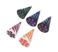 ORFOFE 5 Spiral Cone Illusion Toys Printed Impossible Cone For And Adults Dual-color Helix Design Portable Sensory Desktop Decorations For Creativity And Relaxation