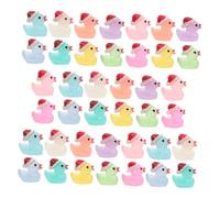 ORFOFE 50 Miniature Resin The-dark Duck Figurines For Fairy Garden Christmas Dollhouse Farm Scene Decorations Micro Landscape Accessories