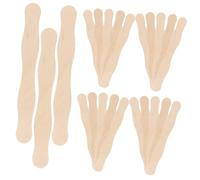ORFOFE 50 Pezzi Bastoncini per Ghiaccioli DIY in Legno Naturale Bastoncini Artigianali Lisci per Progetti Creativi Mescolare Vernice Fai da Te con Sicuri e Facili da Pulire