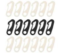 ORFOFE 50 Pezzi Clip per Bandiera in Plastica Bianca Resistente alle Intemperie Compatibile Aste per Bandiera Standard per Attività All'aperto